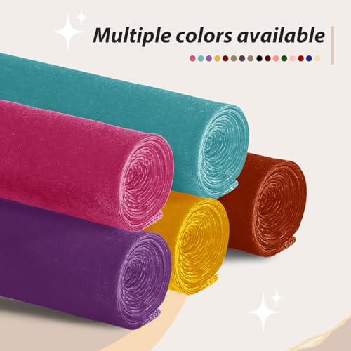 KKJIAF 2 Yard Aqua Sky Stretch Velvet Fabric 60" Wide for DIY Crafts - color: Aqua Sky, size: 2 Yard