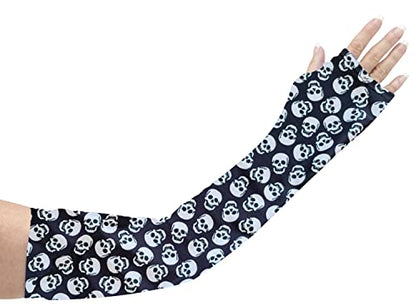 CastCoverz! Designer Arm Cast Cover - Dark Skulls - Small Long: 18" Length X 9" Circumference - Removable and Washable - Made in USA - color: Dark Skulls, size: Small (Pack of 1)