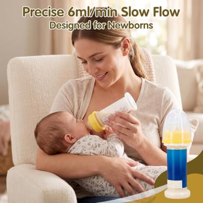 3Pcs Slow Flow Nipples for Similac and Enfamil Ready to Feed Bottles