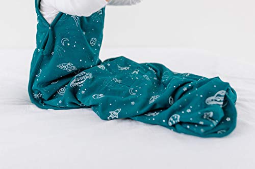 Woolino 4 Season Toddler Sleeping Bag, Merino Wool and Organic Cotton Baby Sleep Bag Sack, 2-4 Years, Space (Glow In The Dark) - color: Space (Glow In The Dark)