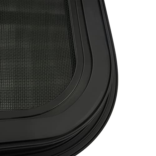 42" W x 22" H Black Tempered Glass RV Window, Horizontal Sliding, Universal Fit for RV with 2-6mm Sheet Metal Thickness - color: 42" W x 22" H