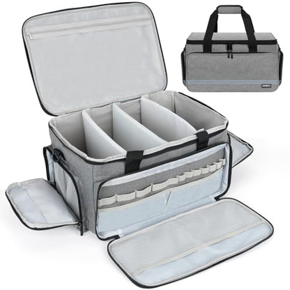 LEFOR·Z Medical Bag Home Health Nurse Bag Empty First Aid Storage Bag with Detachable Divider Medical Supplies Bag for Nursing Student,Therapist,Doctors(Grey) - style: Gray-large