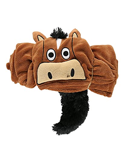 Lazy One Wearable Hooded Blanket for Kids, Animal Hooded Blanket (Horse, Brown) - color: Horse Blanket Hooded Blanket