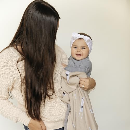 Unisex Cozy Receiving Swaddle Cuddle Stroller Crib Stroller 100% Fine Loomed Cotton Blanket - Quilt Blanket for Newborns, Infants Toddler, Boys and Girls (Llama - Cream) - color: 28 - Llama - Cream