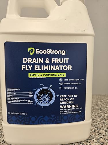 Fruit Fly Drain Treatment | Drain Fly Eliminator | Eliminates Gnats, Sewer Flies and More - Works in All Drains - 64 Fl Oz - size: 64 Fl Oz (Pack of 1)