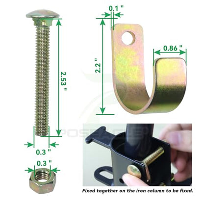 [Upgraded] 5 inch Black S16100700 Two Way Lockable Gate Latch - size: A6 for 1-1/4" to 1-1/2" Tubes