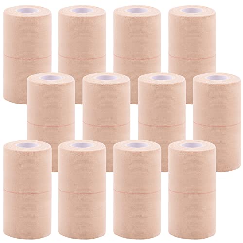 BQTQ 12 Rolls Elastic Adhesive Tape 4 Inch Self Adherent Stretch Bandages - size: 4 Inch 12Rolls