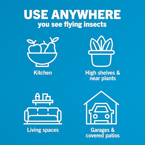 Safer Home Catch 360° Cordless Flying Insect Trap - size: 1 Cordless Trap + 6 Glue Cards