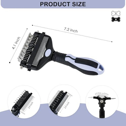 3-IN-1 Pet Deshedding and Grooming Brush Tool