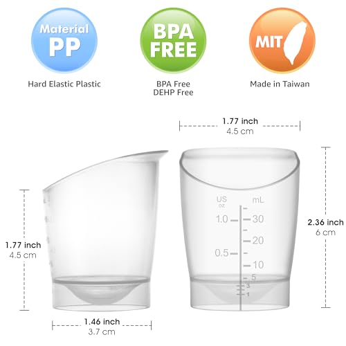 Maymom Baby Feeding Cup, Reusable and Disposable Short-Term Infant Feeding Cup for First Milk Collection, 1 oz, 6 Count - size: 6 Count (Pack of 1)