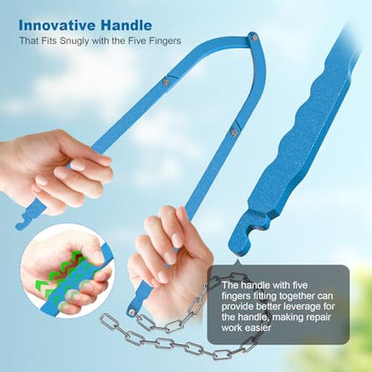 Heavy Duty Fence Repair Tool - 5.5LB, Barb Wire Tightener with Ergonomic Handles, Fence Stretcher Repair Fixer for Farms, Ranches, and Various Household Fences