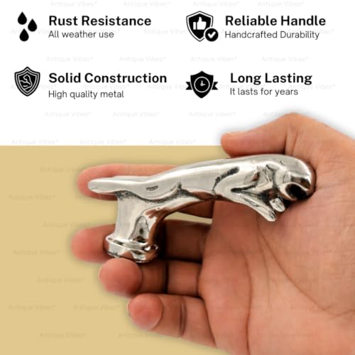Walking Stick Handles Replacement with Brass Collar Ring Pet Handle for Wood Canes Costume Prop Casual Unisex Gift