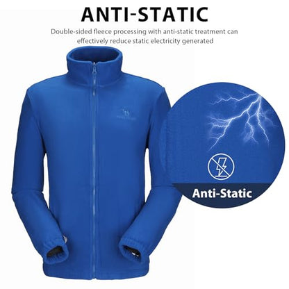 CAMEL CROWN Men's Ski Jacket 3 in 1 Waterproof Winter Jacket Snow Jacket Windproof Hooded with Inner Warm Fleece Coat - color: Blue B612, size: Medium