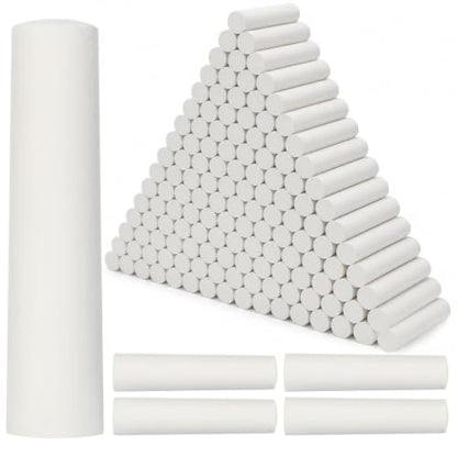 White 144 Pcs Large 4 x 1 Inch Railroad Crayon Chalk - color: White