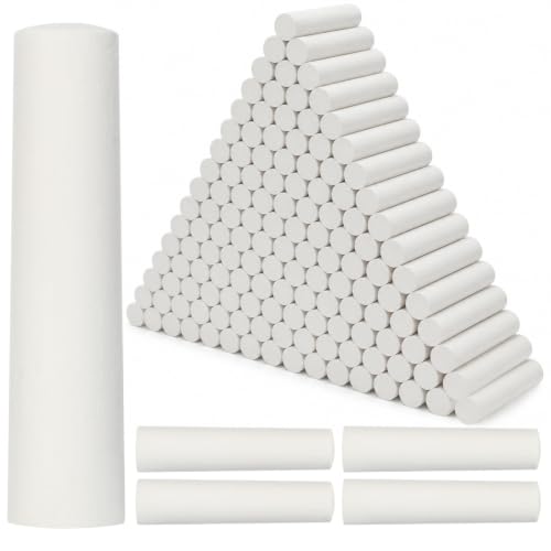 White 144 Pcs Large 4 x 1 Inch Railroad Crayon Chalk - color: White