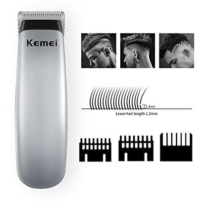 KEMEI Mini Clippers Trimmer Groomer Cordless Self-Haircut Kit Styling Shears with Stainless Steel | Cordless Self-Haircut Kit, Beard Trimmer Barber Clipper, KM-666