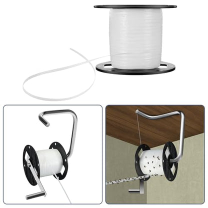 Qualirey 1 Pc Sticky Fly Tape Roll 1000 ft Fly Ribbon, White - color: as picture shown