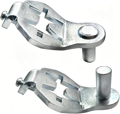 T-Post Gate Hinge Pins - Heavy Duty Gate Hanger, Hang a gate from a Metal T Post for Farm, Garden & Backyard, Easy to Install - size: 2Pcs Hinge Pins