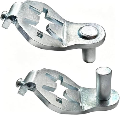 T-Post Gate Hinge Pins - Heavy Duty Gate Hanger, Hang a gate from a Metal T Post for Farm, Garden & Backyard, Easy to Install - size: 2Pcs Hinge Pins