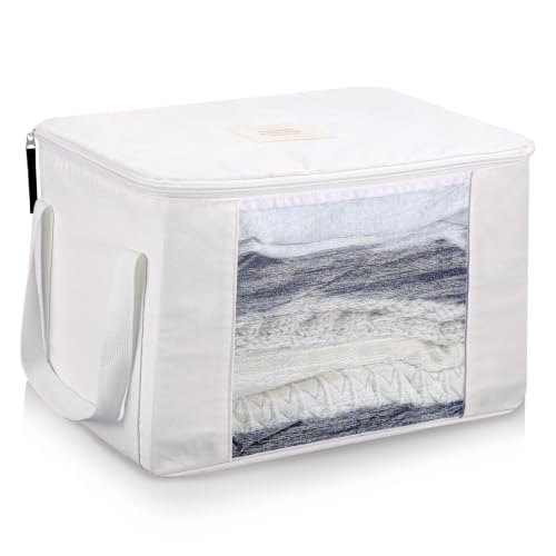 1 Pack Cotton Sweater Storage Bag Cashmere Storage Bag with Handle