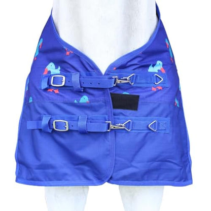 Challenger 1200D Turnout Waterproof Rain Light-Weight Sheet Plaid Horse Blanket 3EE11G - color: Duck Print, size: 70 inches