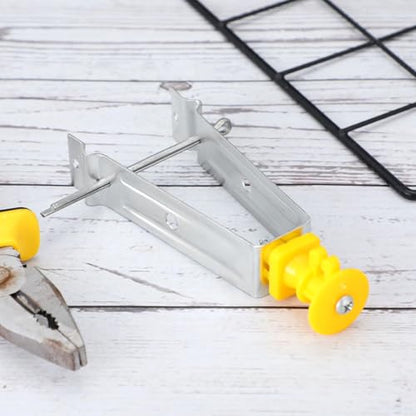 Tondiamo Chain Link Insulator Electric Fence Stainless Steel Insulator T Post Extender Wire Holders for Chain Link and Studded T & U-Posts Tubing(Yellow,25 Pcs) - color: Yellow