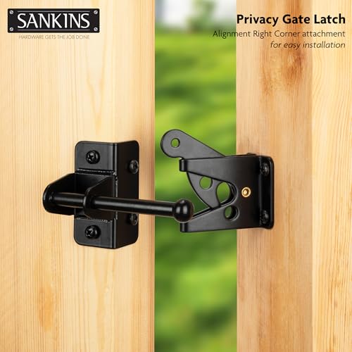 4" Self-Locking Gate Latch for Wooden Fence Gravity Latch, 2pcs - size: Normal