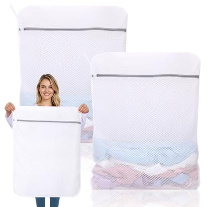 Dntorx 2 Pack XX-Large Mesh Laundry Bags for Delicates, 24 x 32 Inches - size: 2 XX-Large