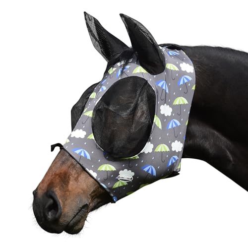 WeatherBeeta Deluxe Stretch Bug Eye Saver with Ears, Umbrella Print, Pony - color: Umbrella Print, size: Pony