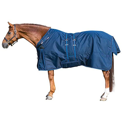 Challenger II VTEK Adjusta-Fit Bellyband Horse Blanket | Wither Relief | Waterproof Horse Blanket | Winter Protection | Winter Horse Blanket - size: 68, style: Sheet (no insulation)