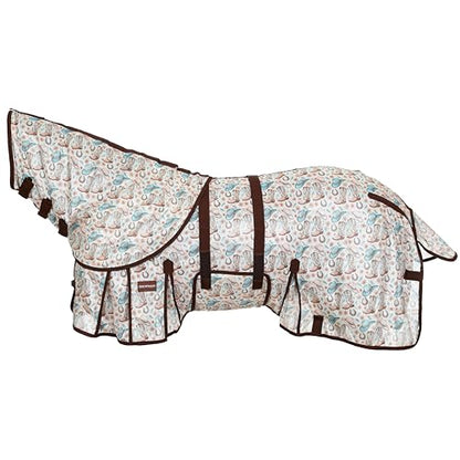 Showman Western Whimsy Mesh Fly Sheet w/Detachable Neck Cover