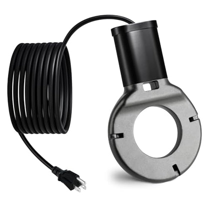 1000W Utility De-Icer, Chicken Water Heater, Submergible Cast Aluminum Thermostatic Control Bird Bath Heater De-icer, for Livestock Poultry Birds, Cows, Horses, Animals Drink Water (Black)