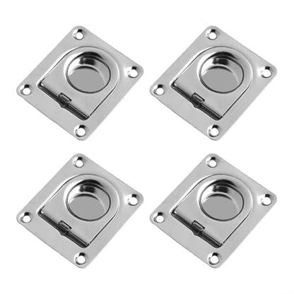 Flush Mount D-Rings, Recessed Tie Down Anchors, For Cargo In Boats Trailers Trucks Flatbeds, Industrial Fasteners Crafted For Reliable Load Security