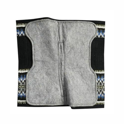 TuffRider Contoured Double Weave Black Western Saddle Pad 34" X 36" with Felt