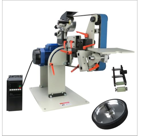 Belt Sander, 1500W Power with 2.2KW VFD, 72x2 inch Belt SizeKnife Sharpener, with 3 Grinding Moulds & 3PCS zirconia corundum sand beltsSanding Belts Compatible with 72"- 82 * 2" Belts