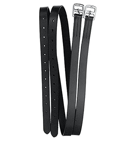 Majestic Ally Genuine Leather English Stirrup Leather (Pair) - color: Black, size: 54 us