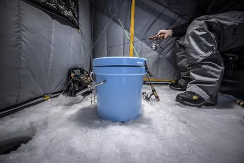 Mammoth Live Bait Bucket, Insulated Bait Bucket with 10 Quart Capacity, Great for Daily Trips and Fishing Tournaments - style: White