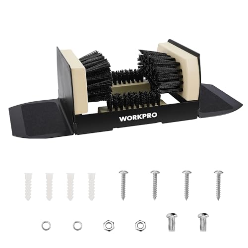 WORKPRO Extra Wide Boot Cleaner, Shoe Brush Scraper Scrubber Outdoor - style: extra wide
