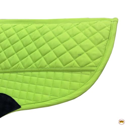 HILASON Western All Purpose Horse English Saddle Pad | All-Purpose - color: Lime Green