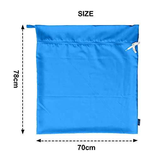 Pet Washing Bag Dog Cat Horse Hair Laundry Bag for Rug Sheet Boots Pets Laundry Helper by Harrison Howard True Blue - color: True Blue