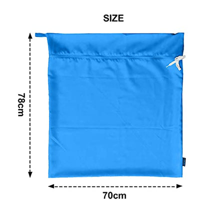Pet Washing Bag Dog Cat Horse Hair Laundry Bag for Rug Sheet Boots Pets Laundry Helper by Harrison Howard True Blue - color: True Blue