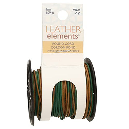 The Beadsmith Leather Cord – Gypsy Dyed Berol – 1mm Spool – 25 Yards/22.86 Meters – Indian Leather Thong Ideal for Braiding, Beading, Necklaces, Fine Lacing, Hair Accessories & DIY Jewelry Making - size: 1mm, style: Gypsy Dyed Berol – 25 Yards