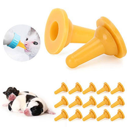 15Pcs Silicone Pet Feeding Nipples for Nursing Bottles