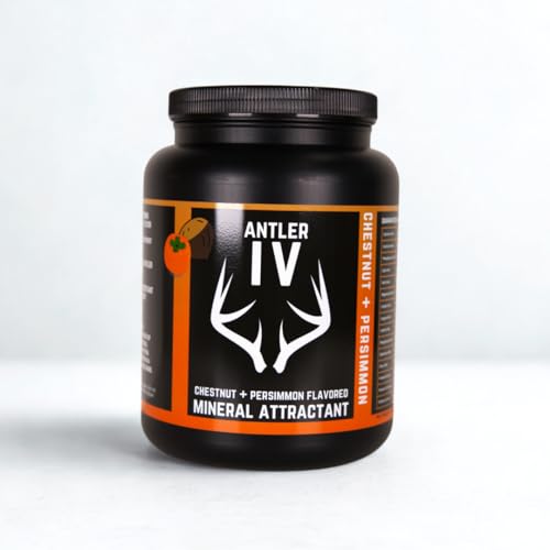 Antler IV Mineral Attractant, 5.5lb jug or 30lb Bucket, Highly Attractive Chestnut and Persimmon Flavor and Scent - size: 5.5lbs
