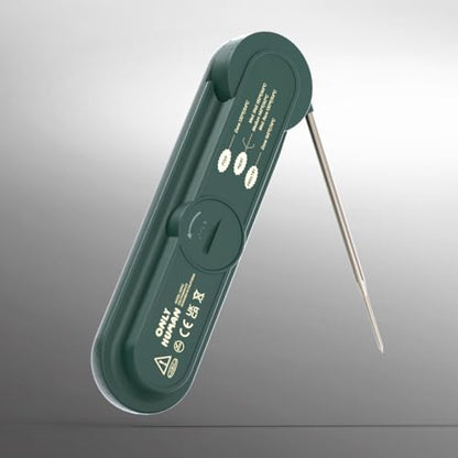 ONLY HUMAN HDP-01 Digital Instant Read Meat Thermometer, High Accuracy Food Cooking Thermometer with Ultra Bright Backlight Display (Forest Green) - color: Forest Green