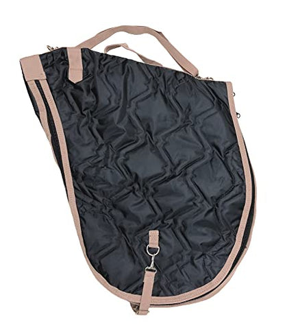 AJ Tack English Padded Saddle Carrier Burgundy - color: Burgundy