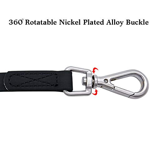 Waterproof Dog Training Leash 50FT 30FT 15FT 10FT 5FT Heavy Duty Recall Long Lead for Large Medium Small Dogs (10FT, Black) - color: Black, size: 10FT