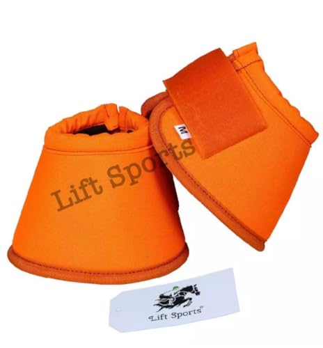 Horse Bell Boots Over Reach No Turn Bell Boots Wrap Tack Protection - color: Maroon, size: Medium
