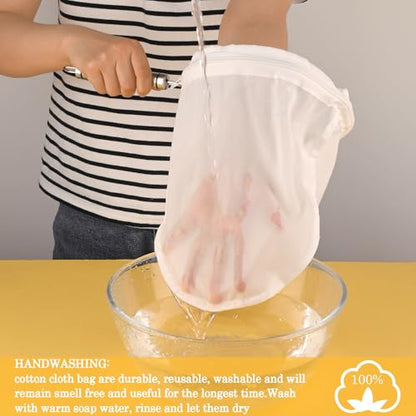 WMKGG Ultra Fine Mesh Strainer Bags,Cheese Cloth Bag for Straining - size: Large Size