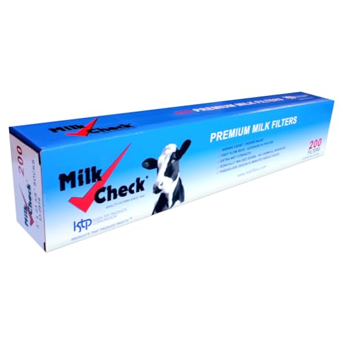Milk Check - Premium Milk Filter Sock 3" x 23 3/8" [CASE – 800 Filters] - style: 3 x 23 3/8